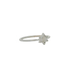 Bague argent 925 petite étoile de David en zircons