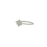 Bague argent 925 petite étoile de David en zircons