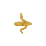 Golden snake ring
