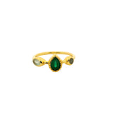 Multi-stone gypsy ring