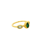 Multi-stone gypsy ring