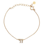 Bracelet doré Hai avec zircons