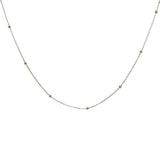 Collier doré avec boules espacées 50 cm
