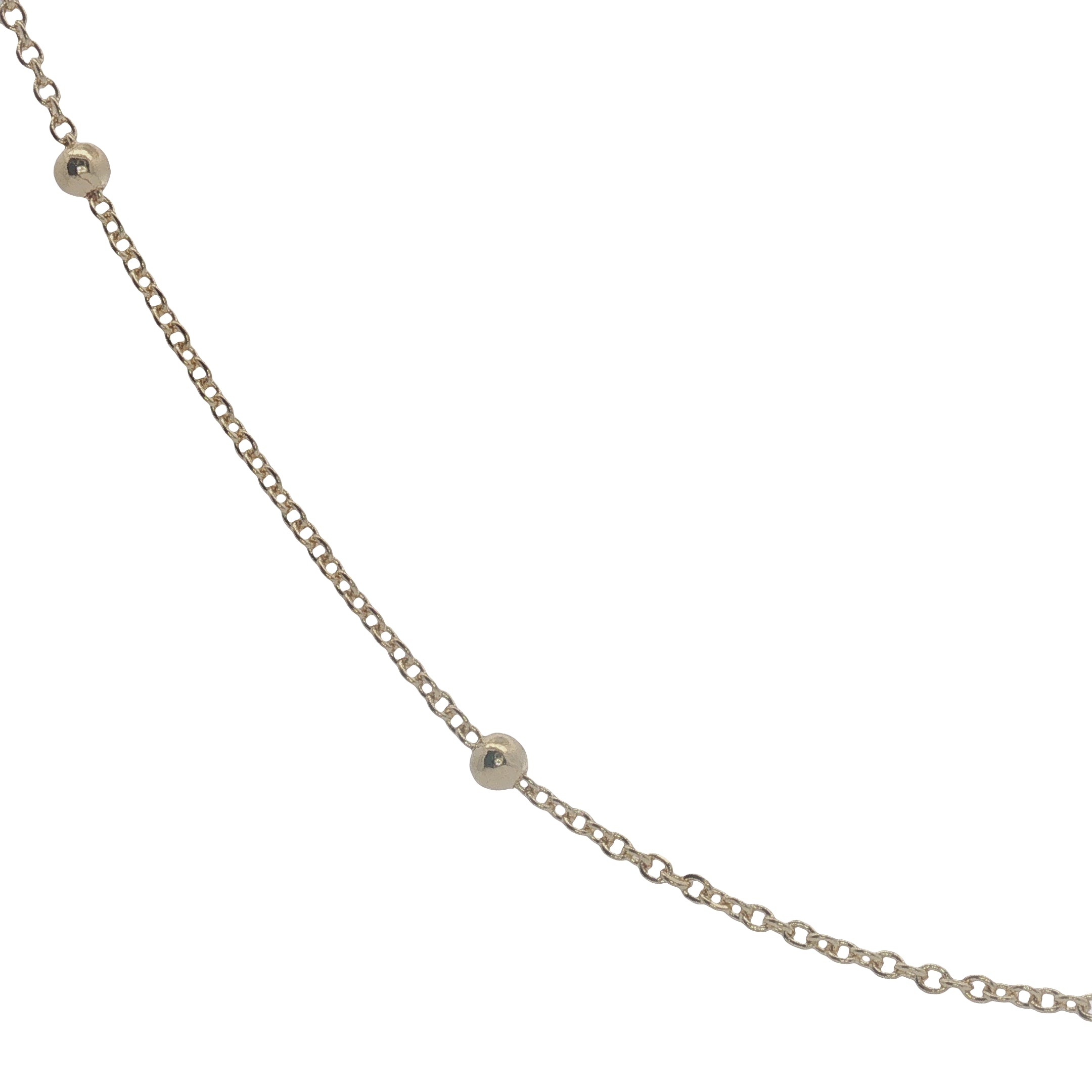Collier doré avec boules espacées 50 cm