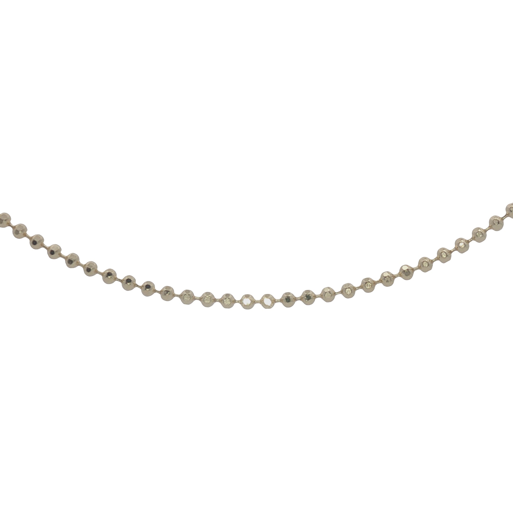 Collier doré mini boules facettées