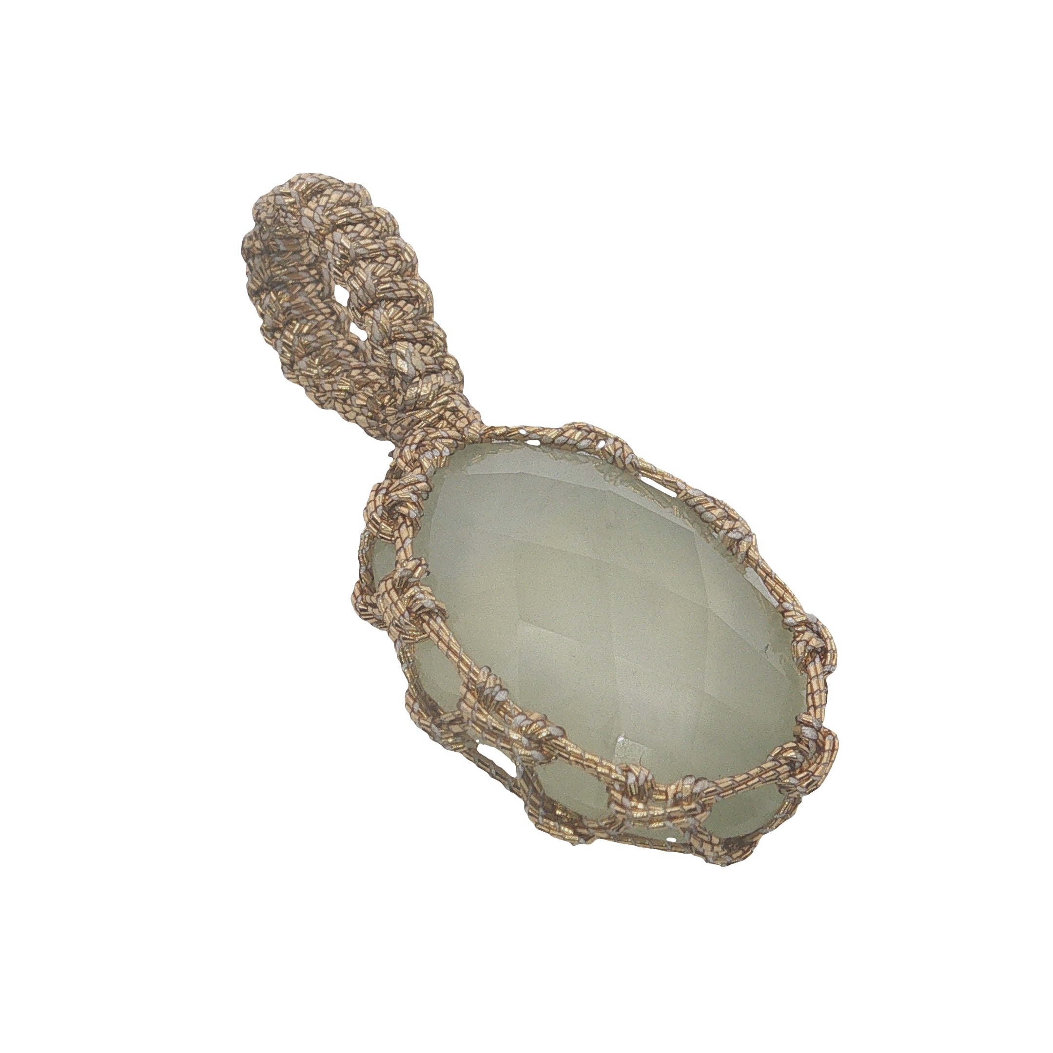 Charms Johri Bazaar S prehnite et fil doré