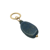 Charms doré lapis lazuli et petite spinelle noire