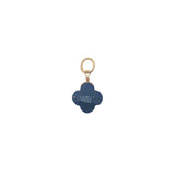 Charms doré trèfle lapis lazuli 10 mm