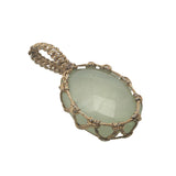 Charms Johri Bazaar M prehnite et fil doré