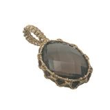 Charms Johri Bazaar M quartz fumé et fil doré