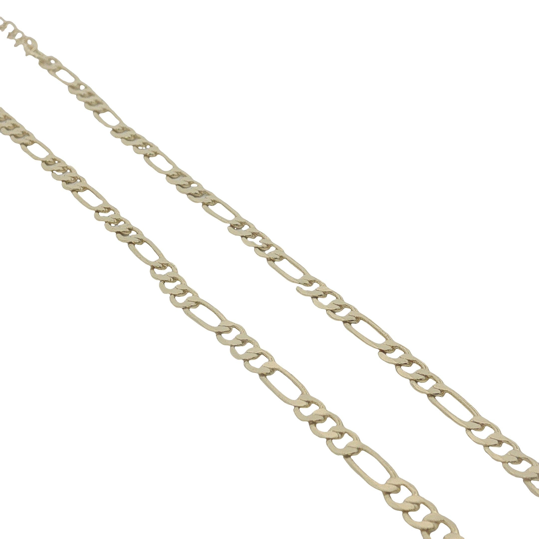 Collier doré maille alternée avec maillons ovales allongés