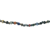 Collier doré mini perles multicolores 64 cm