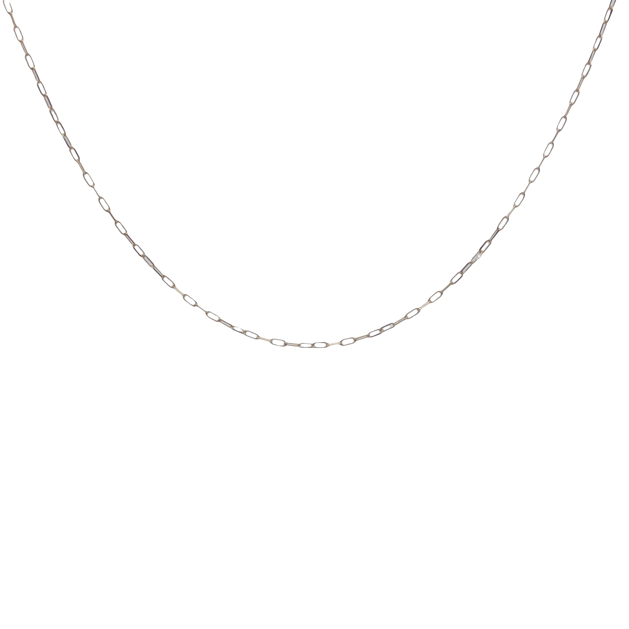 Collier doré fine maille rectangle