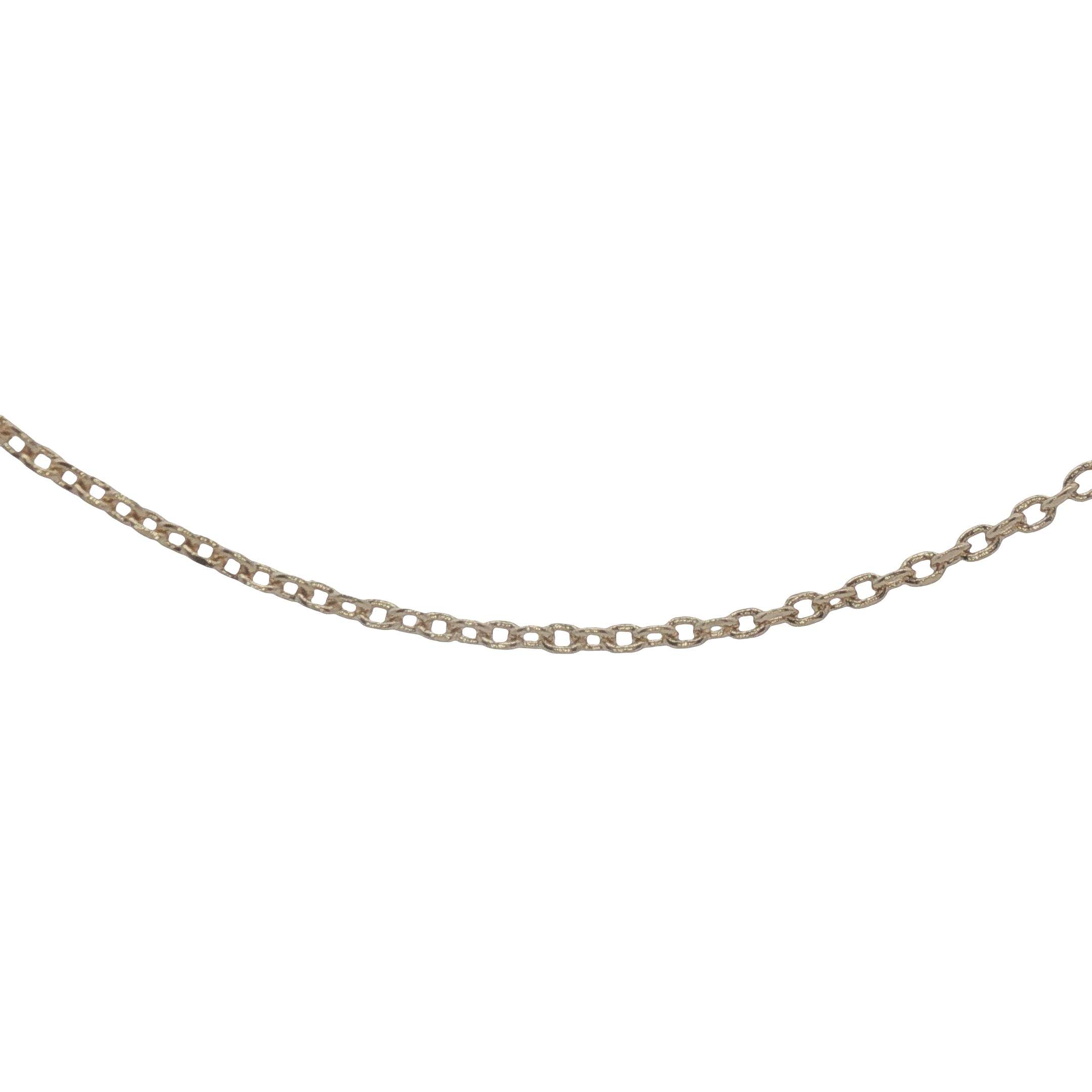 Collier doré maille forçat 38 cm