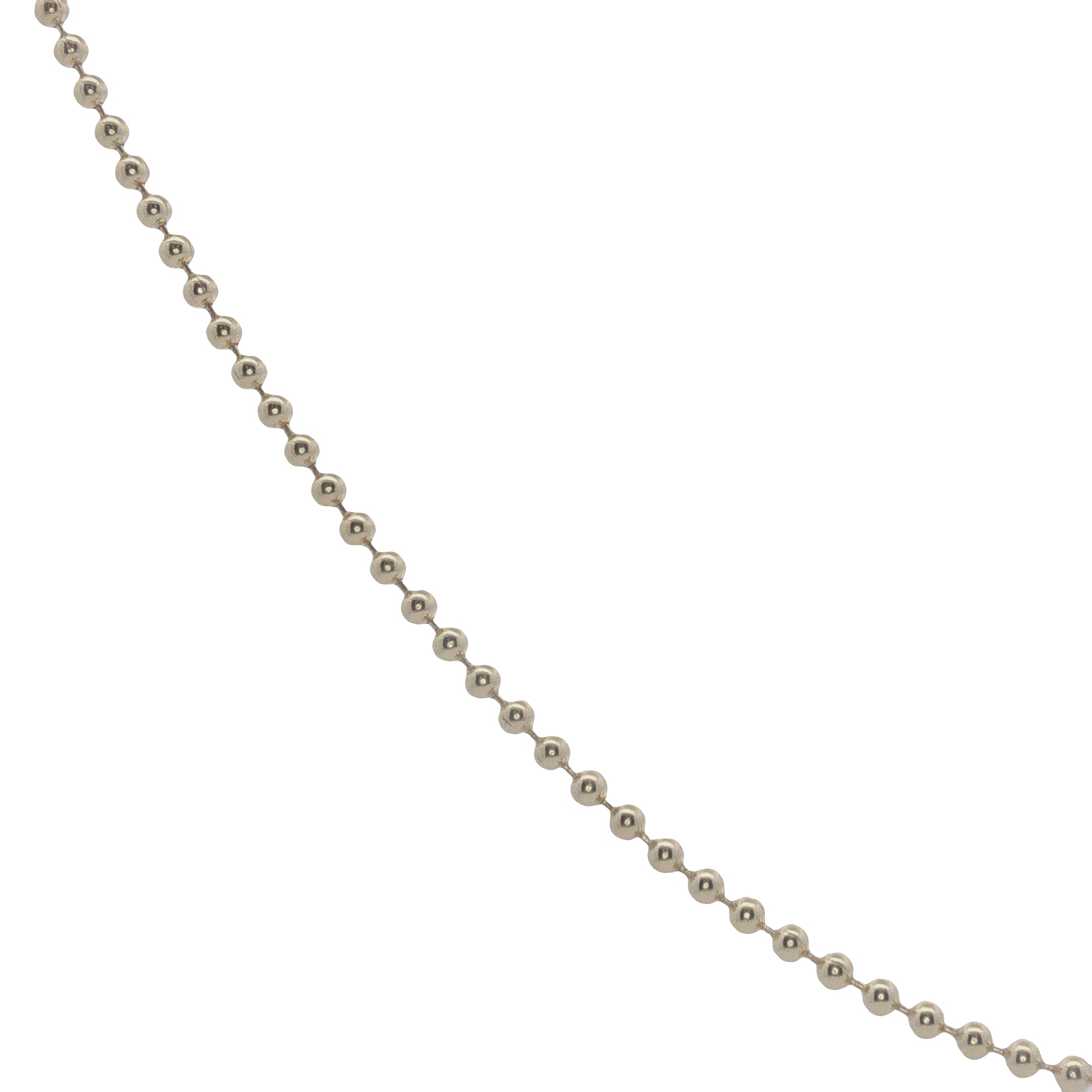 Collier doré maille boules 42 cm