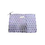 Large lavender &amp; purple flowers travel pouch