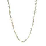 Collier doré rosary en labradorite