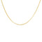 Collier doré maille gourmette limée - 38CM