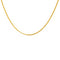 Collier doré maille gourmette limée - 38CM