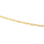 Collier doré maille rectangle