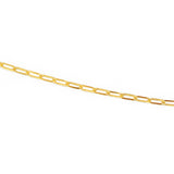 Collier doré maille rectangle