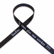 doudou...tu viens plus aux soirees??? - Bracelet Satin -
