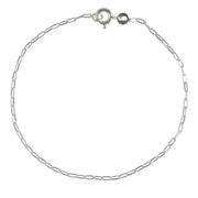 Bracelet argent maille rectangle