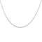 Collier argent maille figaro alternée - 42CM