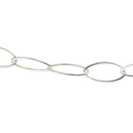 Collier argent maille ovale