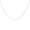 Collier argent maille gourmette limée 2 faces - 42CM