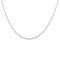 Collier argent maille figaro alternée - 38CM