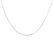 Collier argent maille gourmette limée 2 faces
