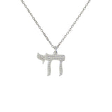 Collier grand haï argent 925 et zircons blancs