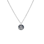 Collier argent 925 médaille croix zircon