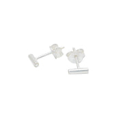 Boucles argent 925 barre et zircon - Boucles d’oreilles