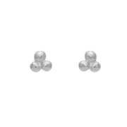 Boucles argent 925 3 boules - Boucles d’oreilles