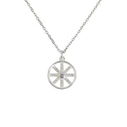 Collier argent 925 oeil zircons blancs - ZIRCON