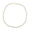 Collier doré et coquillage blanc rosé - 60CM