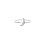 Bague demi-lune en argent 925 - Bagues