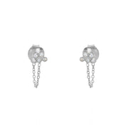 Boucles d’oreilles en argent 925 et zircons