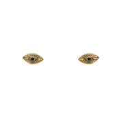 Boucles dorées et zircon noir