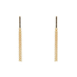 Boucles dorées et zircons - ZIRCONS NOIR