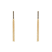 Boucles dorées et zircons - ZIRCONS NOIR