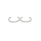 Bague double martelée en argent 925 - Bagues