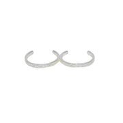 Bague double martelée en argent 925 - Bagues