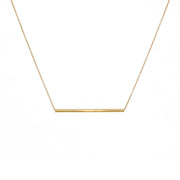 Collier doré grand tube