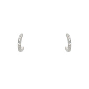 Mini créoles argent 925 martelées