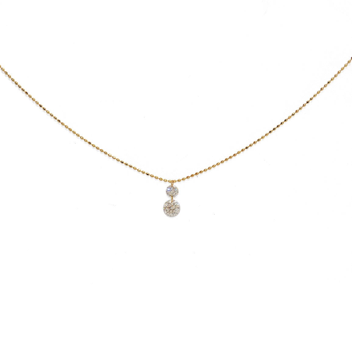 Collier or et diamants