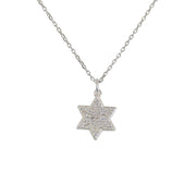 Collier argent 925 étoile zircons