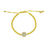 Bracelet tressé bleu jean et labradorite - JAUNE & PREHNITE